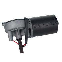 Fielect DC 24V 100RPM Reversible Worm Geared Motor High Torque Electric Gear Motor Turbine Worm Gear Box Reduction Motor, Right Shaft GW6280