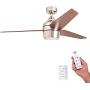 Honeywell 50604-01 Eamon Modern Ceiling Fan, Remote Control, LED, 52 inches, Brushed Nickel