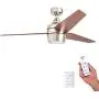 Honeywell 50604-01 Eamon Modern Ceiling Fan, Remote Control, LED, 52 inches, Brushed Nickel