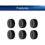 Heyiarbeit Carbon Brush Holder Caps 13mm O.D. 5.7mm Thickness Electric Motor Brush Cover Plastic Fitting Thread Black 20pcs