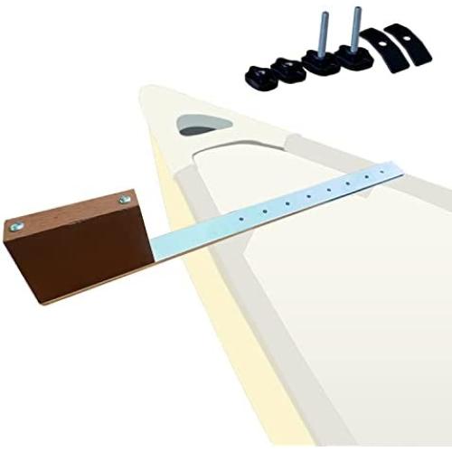 XZCheng Canoe Trolling Motor Mount Bracket with Aluminum Crossbar for Quick and Easy Setup Kayak Trolling Motor,Silver,OF2607-Al