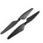 Upgraded Propellers Three Blades Two Blades Main Blade Propeller Motors with Metal Gears for Hubsan H502E H502S Drone Replacement CCW CW RC Quadcopter Spare Parts Set (Black)