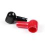 8 Pcs Red and Black Battery Terminal Boots Insulating Covers, PVC Cable Lug Protector Cover Lug caps for Auto Marine Commercial and Power Sports, Insulating Rubber Covers Skins Tool Parts
