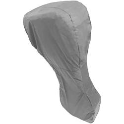 SavvyCraft Heavy Duty Outboard Motor Cover, Waterproof 600D Polyester Full Size Boat Engine Cover for Motor up to 5 HP Gray Color