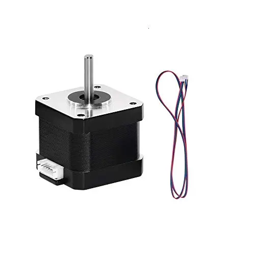 Moteur étape bipolaire 2A 59Ncm (84oz.in) corps 48mm 4 fils avec câble 1m et connecteur imprimante 3D. Moteur étape bipolaire 2A 59Ncm (84oz.in) corps 48mm 4 fils avec câble 1m et connecteur imprimante 3D.