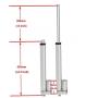 EElabper 750N Electric Linear Actuator 10mm/s 12V Stroke 250mm Motor Linear Motion Controller with Limit Switch