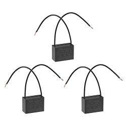 uxcell Ceiling Fan Capacitor CBB61 4.5uF 250V AC 2 Wires Metallized Polypropylene Film Capacitor 38x29x18mm for Electric Fan Pump Motor Generator 3Pcs
