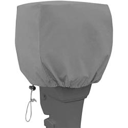 VINPATIO Outboard Motor Cover, 600D Heavy Duty Waterproof Boat Motor Cover Boat Engine Hood Covers- Fit for Motor 15-25 HP