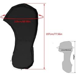 YCHUAN 420D Boat Full Outboard Engine Cover Protector Waterproof for 100-150HP Motors