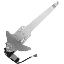 A-Premium Power Electric Window Regulator with Motor Replacement for Ford Bronco F Super Duty F-100 F-150 F-250 F-250 HD F-350 F53 F59 1980-1997 Front Driver Side