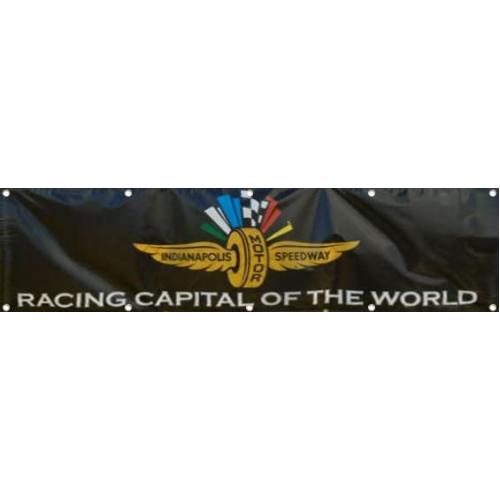 Racing Capital of the World flag Indianapolis Motor Speedway flag 2X8FT Large Decor Automotive Outdoor/Indoor Banner
