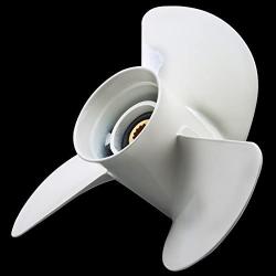 VN 13 12x15-K Boat Motor Aluminum Propeller - Replaces 6E5-45947-00-EL Compatible with Yamaha 60HP 70HP 75HP 80HP 85HP 90HP 115HP 130HP 15 Tooth-RH Outboard Propeller-Boat