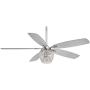 Minka-Aire F902L-CH Bling 56 Inch Ceiling Fan with LED Light and DC Motor in Chrome Finish