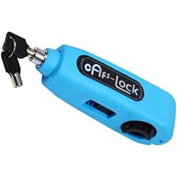 Motorcycle Electric Vehicle Lock Handlebar Lock Anti-Theft Universal (Blue)