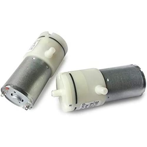 DC 12V Motor Mini Vacuum Pump 370 Micro Air Pump Booster Pump Medical Pump Negative Pressure Suction Pumping Booster With Inlet And Vent,2 PCS