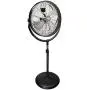 Comfort Zone CZHVP20S 20-Inch 3-Speed Slim-Profile High-Velocity Industrial Pedestal Fan with Aluminum Blades and Adjustable Tilt , Black