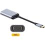 Xiwai USB-C Type C to VGA RGB Converter HDTV Adapter 60hz 1080p with Female PD Power Port