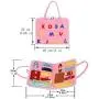 KOCNYDEY Busy Board Montessori Toys Toddlers Preschool Sensory Board Toys to Learn Fine Motor Skills Educational Toys for 1 2 3 4 Year Old Boys & Girls Travel Activities with Buckles(Pink)