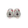 2PCS 6mm to 6mm Aluminium Plum Flexible Shaft Coupling 25mm Length 20mm Diameter Connector Flexible Coupler for 3D Printer CNC Machine and Servo Stepped Motor
