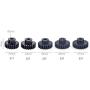 AMOGOT Metal Steel M1 Pinion Gear Sets 21T 22T 23T 24T 25T 5mm Shaft Motor Gears with Hex Key for 1/10 RC Brushless Brush Motor