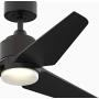 Fanimation MAD8514BLW TriAire Custom Motor-BLW Fan-Multi, Black