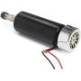 RATTMMOTOR CNC DC Spindle Motor ER16 500W Air-cooled Spindle Motor 52mm 48VDC 12000RPM 600N.m + ER16 Chuck 8mm Collet for CNC Engraving Router Milling Machine