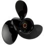 Quicksilver Black Diamond 3-Blade Aluminum Propeller - For Mercury and MerCruiser Engines