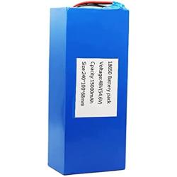 Jieoto Electric Bicycle Battery 48V 15AH E-Bike Battery Lithium Ion Battery with Charger, BMS Protection Board, Electric Scooter Battery for 1000W 750W 500W Bicycle Motor