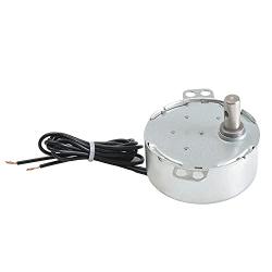 Fielect Synchronous Motor AC 220V 0.8-1RPM Turntable Motor CW/CCW Direction 4W TYC-50 Horizontal Hole Tapping Shaft