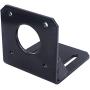 weideer 2Pcs 42mm Stepper Motor Mounting Bracket Alloy Steel L-Shape Fixed Seat for NEMA17 Stepper Motor with Screws and Nuts K-029-42
