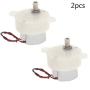 Fielect 2Pcs DC 6V Electric Motor 5RMP Micro Gear Motor Mini Speed Reducer Gear Box for RC Car Robot Model DIY Toy