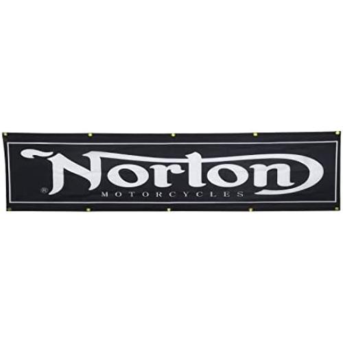 2x8ft Racing Banner Flag for Norton Motorcycle, Durable Banner Flag with Brass Grommets Great for Room Wall Garage Man Cave Outddor/Indoor Decor. USD$1699USD$16.99