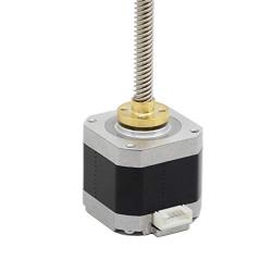 Iverntech NEMA 17 Stepper Motor with Integrated 350mm T8 Lead Screw for RepRap Prusa i3 3D Printers Z Axis or CNC Machine…