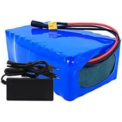 Wnicek 36V 20000mAh 10S6P E-Bike Lithium Battery Ebike Battery Pack Rechargeable Battery for Motors Within 1000 Watts for Scooters Electric Motorcycles with Charger