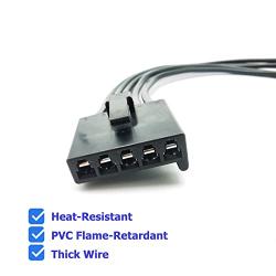 WPT1285, 645-512 Blower Motor Resistor Connector, AC Fan Pigtail Wiring Harness Connector Compatible with 2010-2015 Ford Fusion, 11-14 Lincoln MKZ Base Hybrid, 10-11 Mercury Milan