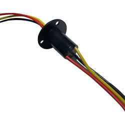 Healcity Slip Ring Collector Ring Rotary Electrical Contact Electrical Slip Ring Joint Rotary Connector (3 Wires 30A Diameter 22mm)