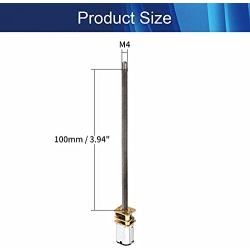 Jutagoss 1Pcs Long Axis Speed Reduction Gear Motor DC 6V 30RPM N20 with M4x100mm Lead Screw Thread Output Shaft for RC Car Robot Model DIY Engine