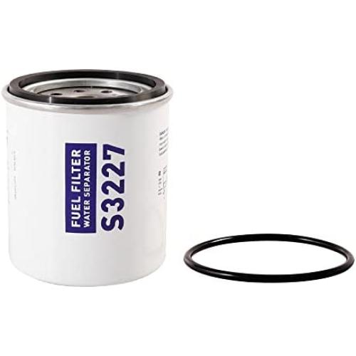 S3227 Fuel Filter Marine Fuel Water Separator Element Replacement for Marine Outboard Motor Mercury Replace# S3227 320R 490R-RAC-01 18-7948 9-37882 18-7922 18-7922-1