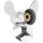 YOUNG PROPS 10 3/8 x 14 Stainless Steel Outboard Propeller for Mercury Engines 30-70 HP Reference No.48-816704A46, 48-855860A46 13 Tooth, RH