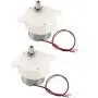 uxcell 2PCS DC 6V 100 RPM High Torque Rotary Speed Cylinder Shape Deceleration Reducing Motor, 2-Wire Connecting
