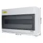 Distribution Protection Box,18 Way IP66 Waterproof ABS Plastic Junction Case,Transparent Cover,Suitable for Indoor and Outdoor Electrical,15 x 9.1 x 4.3in