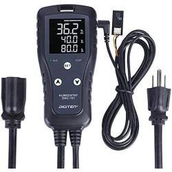 DIGITEN Digital Humidity Controller Humidistat Pre-Wired Plug Simple-Stage AC 110V -240V with High Accuracy Humidity Sensor for Dehumidifier Humidifier Reptiles Greenhouse Exhaust Fan Fermentation