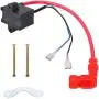 QAZAKY High Performance CDI Ignition Coil Compatible with 49cc - 50cc 60cc 66cc 80cc 2-stroke Engine Motor Motorized Bicycle Bike With Mounting Parts