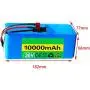 FREEDOH E Bike Battery 36V 10Ah Electric Bike Lithium-ion Battery Pack 36 Volt 10000mAh 10S 4P E-Bike Battery Pack for 200W 500W/ 750W/ 1000W Motor with Charger
