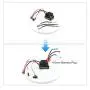 Hobby Fans Upgrade Waterproof 3650 4300KV Brushless Motor 3.175mm Shaft and 60A ESC Combo Set with 3Pcs Extension Cable Wire for 1/10 RC Car Truck