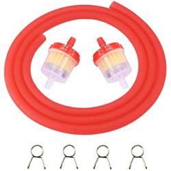 0.19x39.37 (5mmx1m) Gas Fuel Filter Hose Tube Line for Chinese GY6 50cc 150cc 139QMB 157QMJ Tao Tao Scooter ATV Motorcycle Parts, Red…