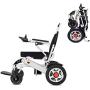 YLFGSLEP Electric Wheelchair 250W Dual Motor 12A, 6AH, 20AH, Battery 360 ° Intelligent Controller Portable Folding Elderly Disabled Electric Wheelchair,20AH