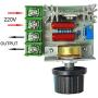 DIANQI 2000W PWM AC 50-220V Motor Speed Control Module Dimmer Speed Regulator Adjustable Voltage Regulator