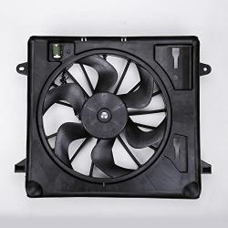 TYC 621680 Cooling Fan Assembly Compatible with 2007-2011 Jeep Wrangler, Black