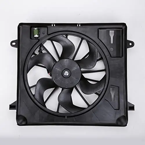 TYC 621680 Cooling Fan Assembly Compatible with 2007-2011 Jeep Wrangler, Black